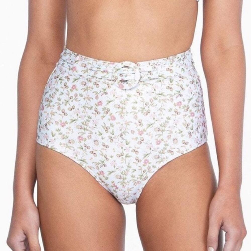 Peony La Boheme High Waist Belted Bikini Bottom